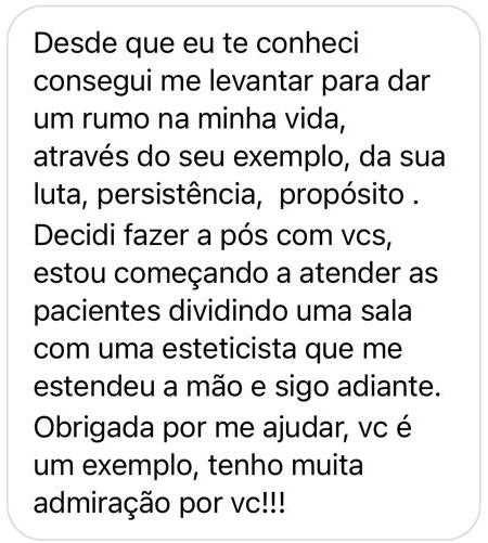 Depoimento real de aluna 5